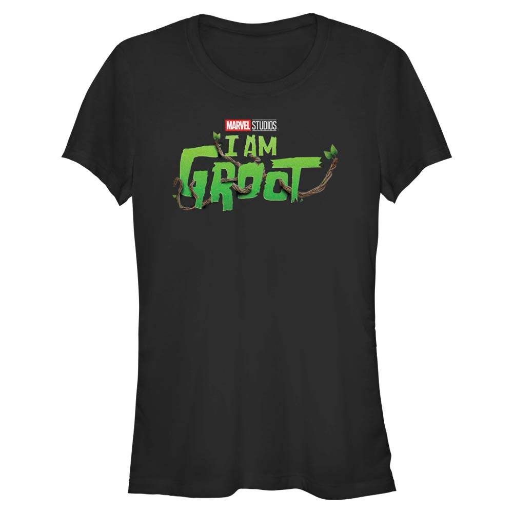 Junior's Marvel Groot Main Logo T-Shirt - MARVEL PRODUCTS AND MORE