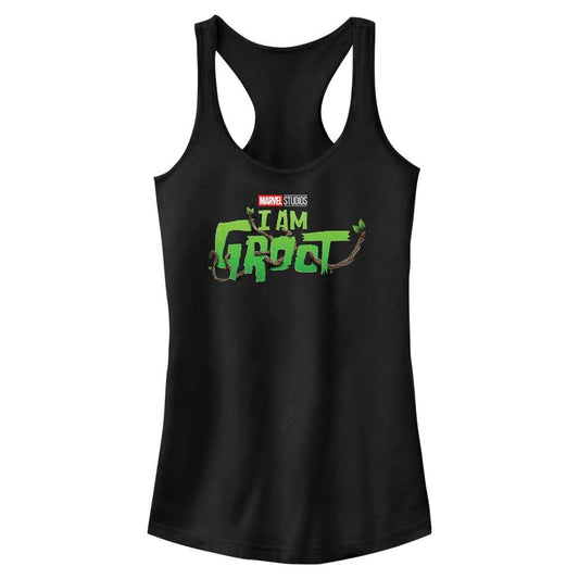 Junior's Marvel Groot Main Logo Tank Top - MARVEL PRODUCTS AND MORE
