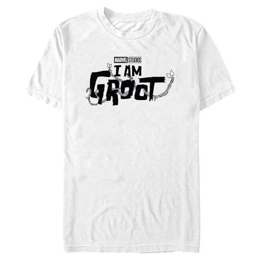 Men's Marvel Groot Black Logo T-Shirt - MARVEL PRODUCTS AND MORE