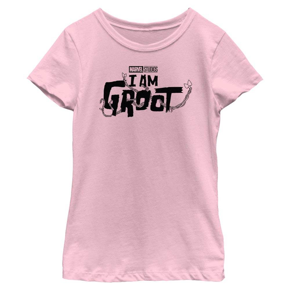 Girl's Marvel Groot Black Logo T-Shirt - MARVEL PRODUCTS AND MORE