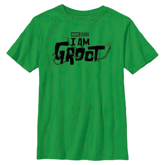 Boy's Marvel Groot Black Logo T-Shirt - MARVEL PRODUCTS AND MORE