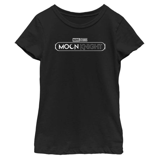 Girl's Marvel Moon Knight White Logo T-Shirt - MARVEL PRODUCTS AND MORE