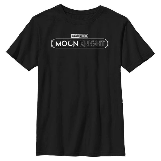 Boy's Marvel Moon Knight White Logo T-Shirt - MARVEL PRODUCTS AND MORE