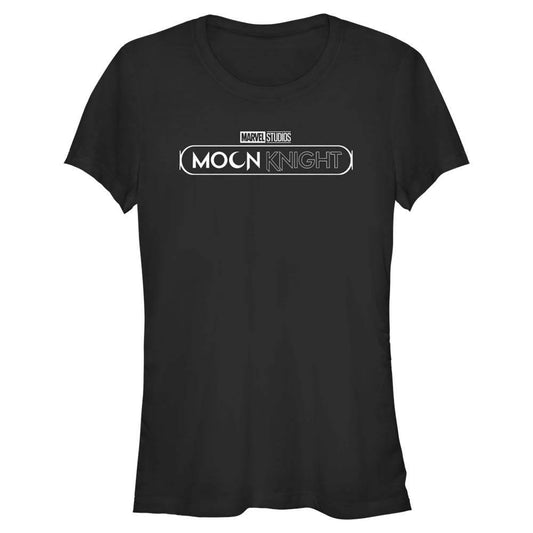 Junior's Marvel Moon Knight White Logo T-Shirt - MARVEL PRODUCTS AND MORE