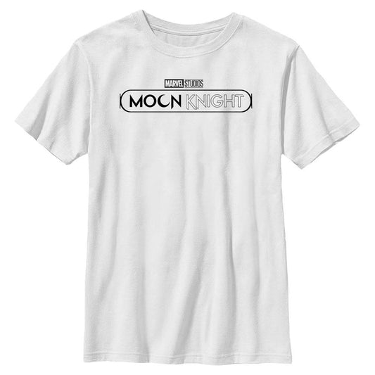 Boy's Marvel Moon Knight Black Logo T-Shirt - MARVEL PRODUCTS AND MORE
