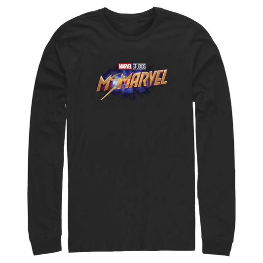 Men's Marvel Ms Logo Long Sleeve T-Shirt - MARVEL PRODUCTS AND MORE