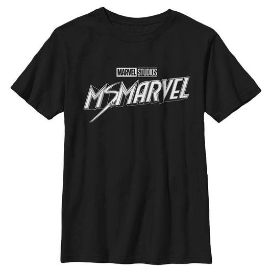 Boy's Marvel Black and White T-Shirt - MARVEL PRODUCTS AND MORE