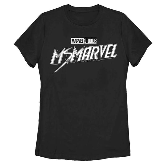 Women's Marvel Black and White T-Shirt - MARVEL PRODUCTS AND MORE