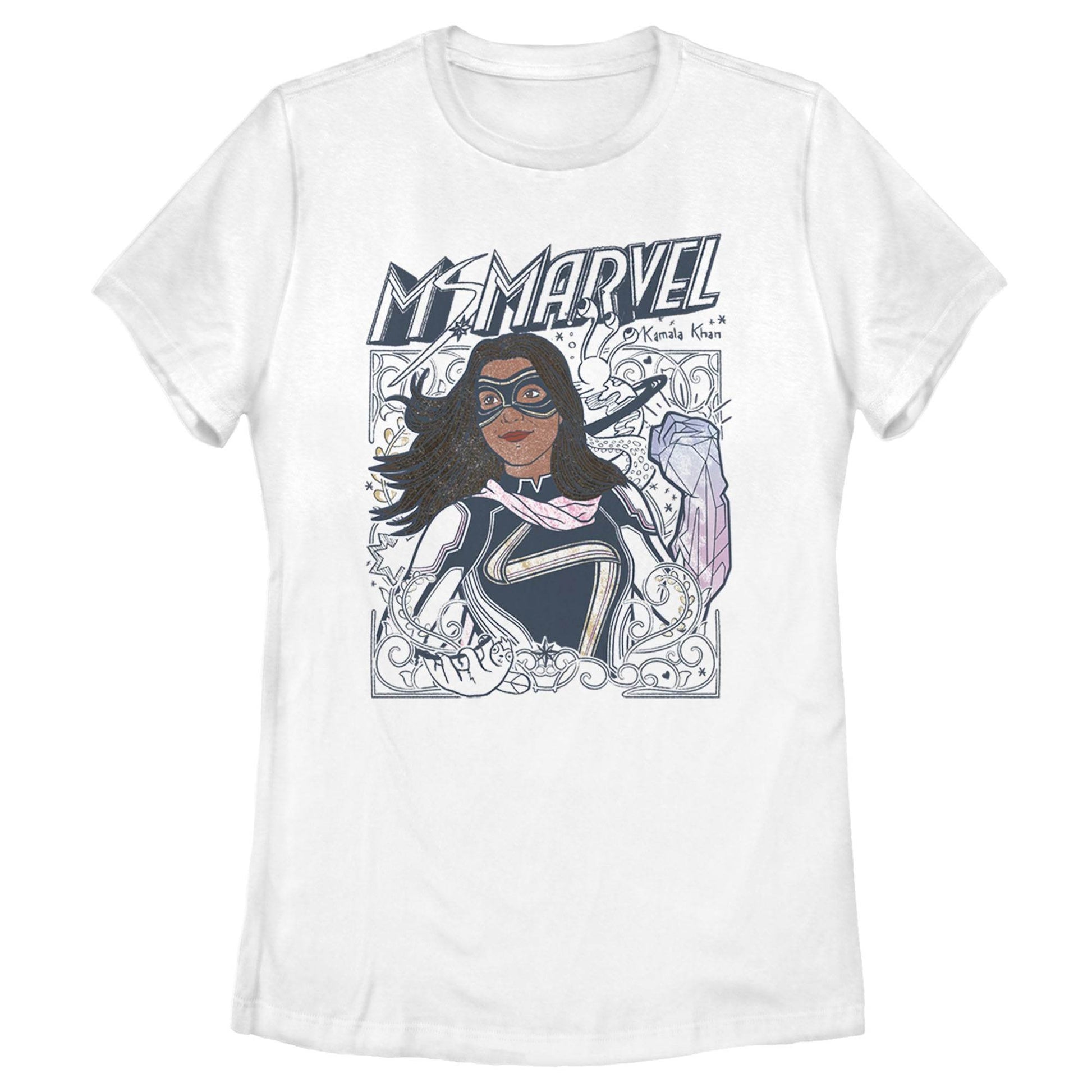 Women's Marvel Doodle Kamala T-Shirt - MARVEL PRODUCTS AND MORE