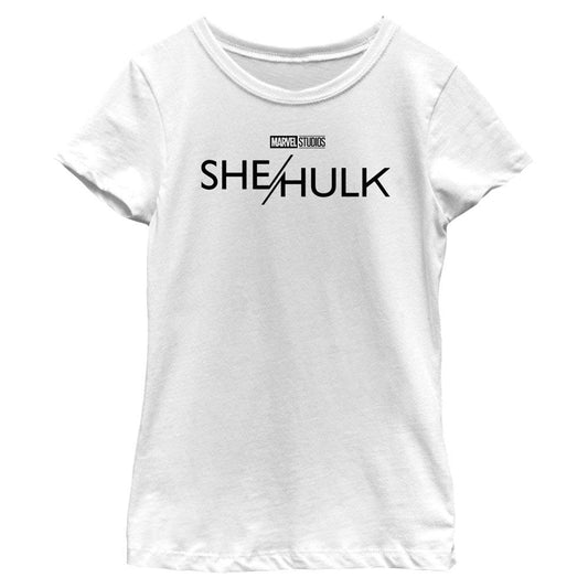 Girl's Marvel She Hulk Black Logo T-Shirt - MARVEL PRODUCTS AND MORE