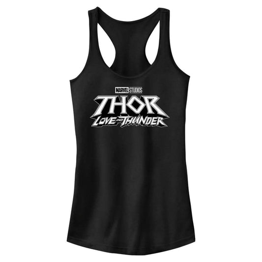 Junior's Marvel Black Logo Tank Top - MARVEL PRODUCTS AND MORE