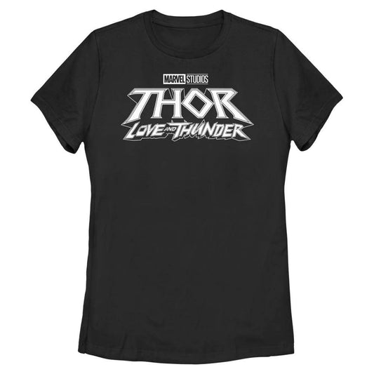 Women's Marvel Black Logo T-Shirt - MARVEL PRODUCTS AND MORE