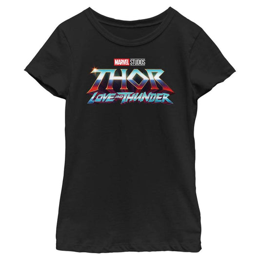Girl's Marvel Thunder Logo T-Shirt - MARVEL PRODUCTS AND MORE