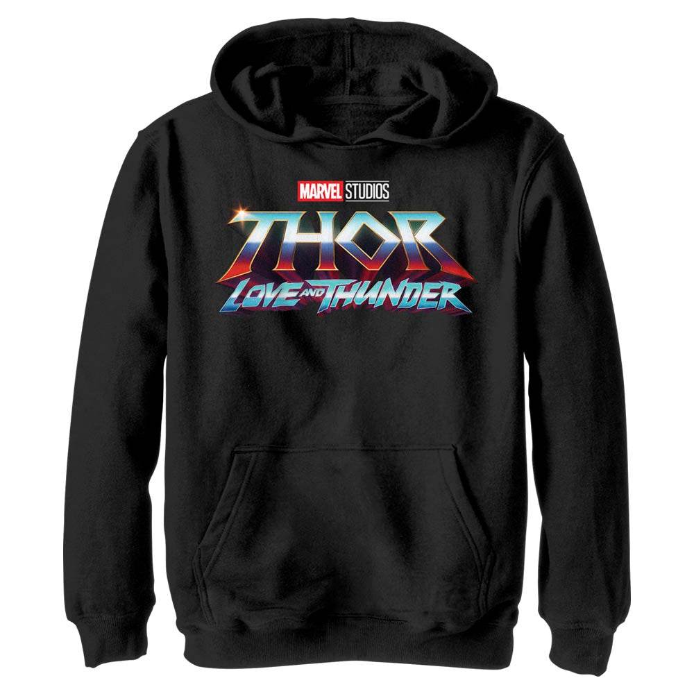 Boy's Marvel Thunder Logo Lightweight Hoodie - MARVEL PRODUCTS AND MORE