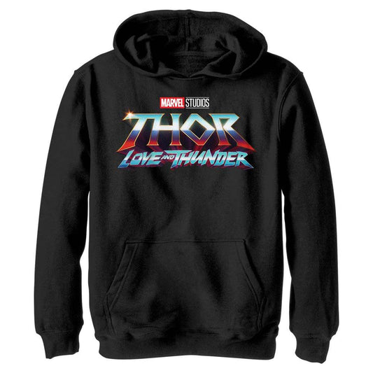 Boy's Marvel Thunder Logo Lightweight Hoodie - MARVEL PRODUCTS AND MORE