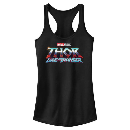 Junior's Marvel Thunder Logo Tank Top - MARVEL PRODUCTS AND MORE