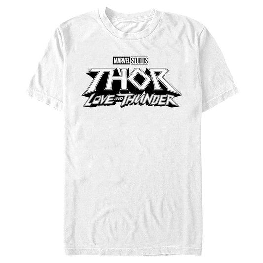 Men's Marvel White Logo T-Shirt - MARVEL PRODUCTS AND MORE