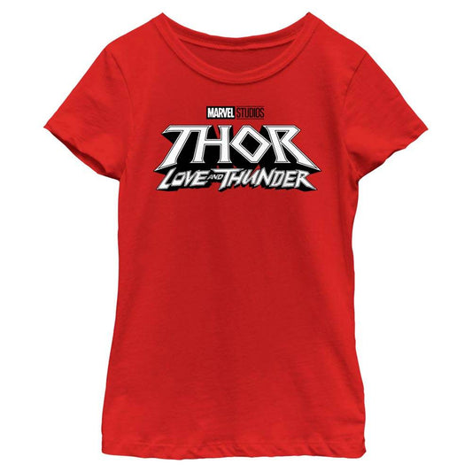 Girl's Marvel White Logo T-Shirt - MARVEL PRODUCTS AND MORE