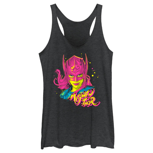 Junior's Marvel Pop Art Thor Tank Top - MARVEL PRODUCTS AND MORE