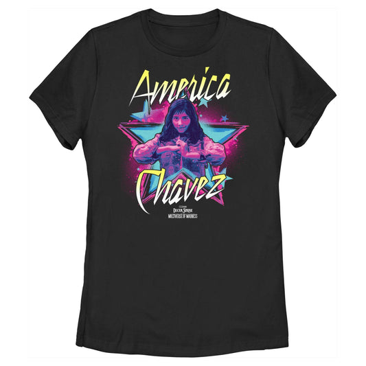 Women's Marvel Chavez Star T-Shirt - MARVEL PRODUCTS AND MORE