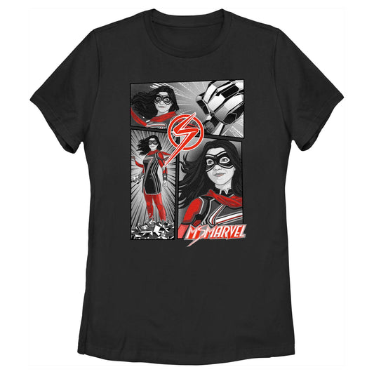 Women's Marvel Ms Marvel Panel T-Shirt - MARVEL PRODUCTS AND MORE
