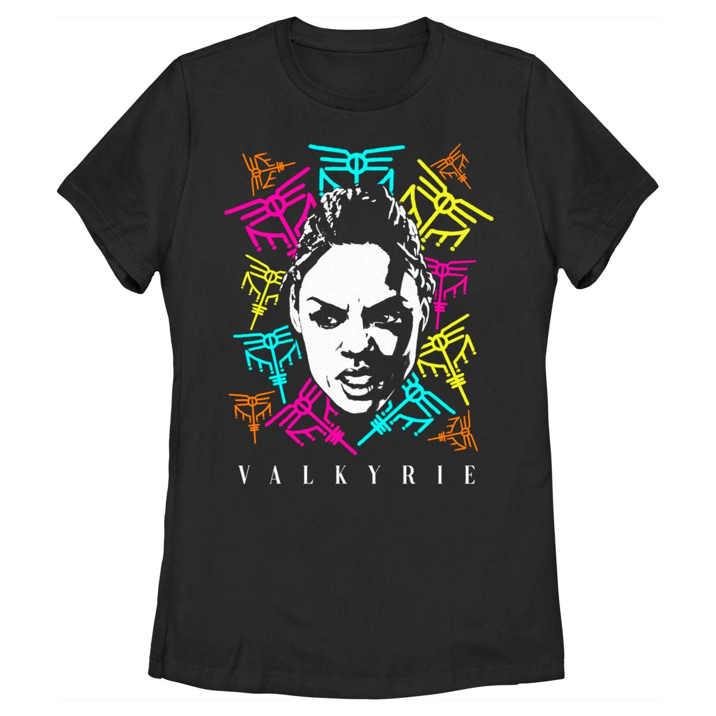 Women's Marvel Valkyrie Logos T-Shirt - MARVEL PRODUCTS AND MORE