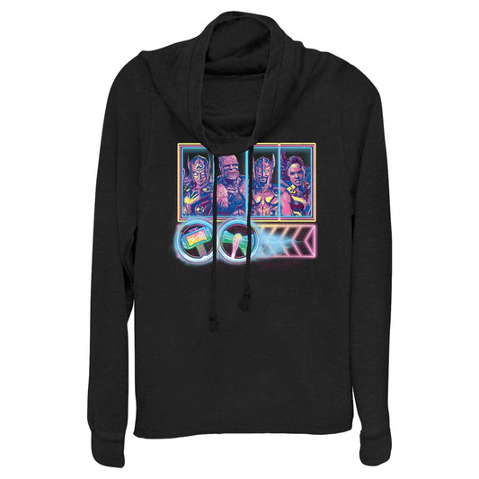 Junior's Marvel Neon Thunder Love Cowl Neck - MARVEL PRODUCTS AND MORE
