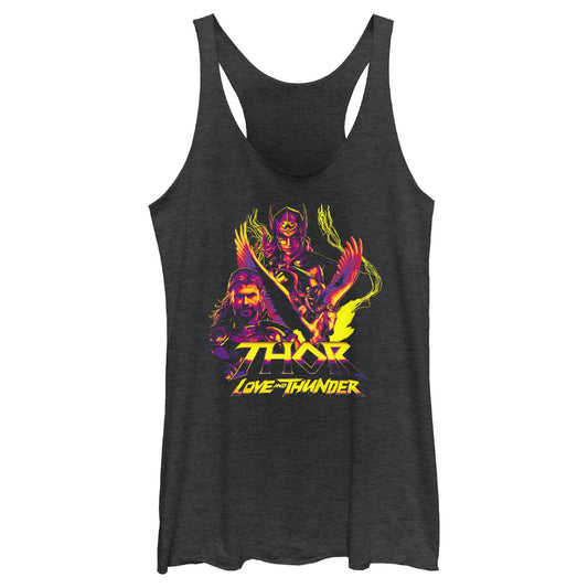 Junior's Marvel Thunder Character Pyramid Tank Top - MARVEL PRODUCTS AND MORE