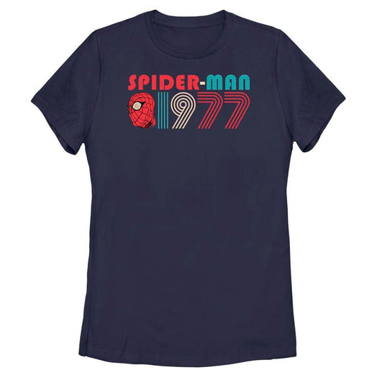 Women's Marvel SPIDERMAN 1977 RETRO T-Shirt - MARVEL PRODUCTS AND MORE