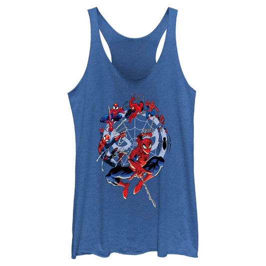 Junior's Marvel SPIDEY CIRCLE EVOLUTION Tank Top - MARVEL PRODUCTS AND MORE