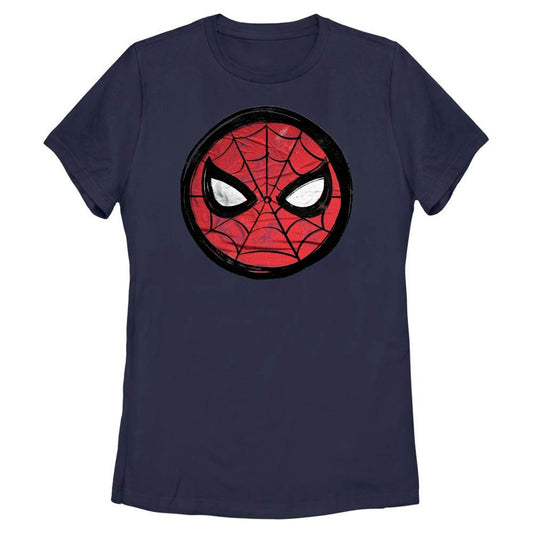Women's Marvel SPIDEY SKETCH CIRCLE T-Shirt - MARVEL PRODUCTS AND MORE