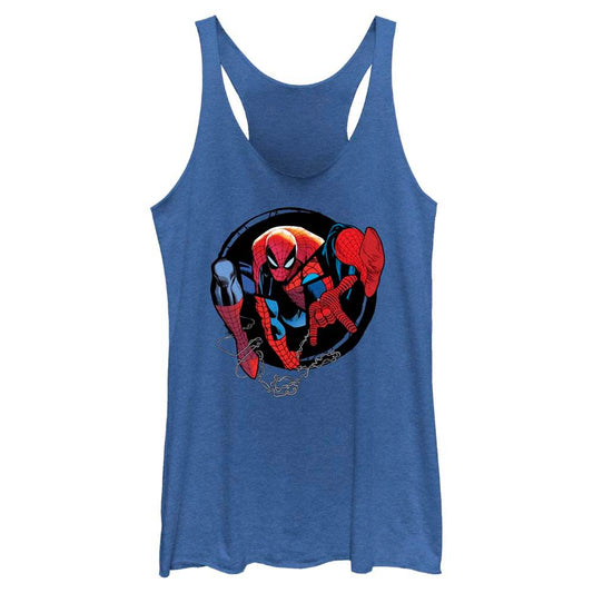 Junior's Marvel SPIDEY CIRCLE FORWARD Tank Top - MARVEL PRODUCTS AND MORE