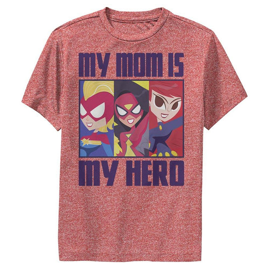 Boy's Marvel My Mom Is My Hero Cartoon Heroes T-Shirt - MARVEL PRODUCTS AND MORE