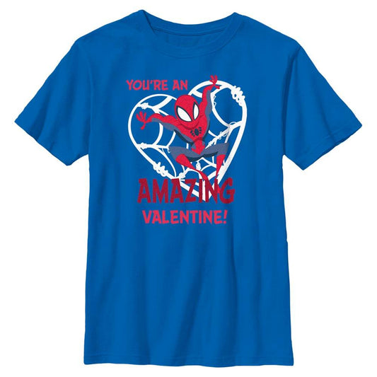 Boy's Marvel Spider-Man Amazing Valentine T-Shirt - MARVEL PRODUCTS AND MORE