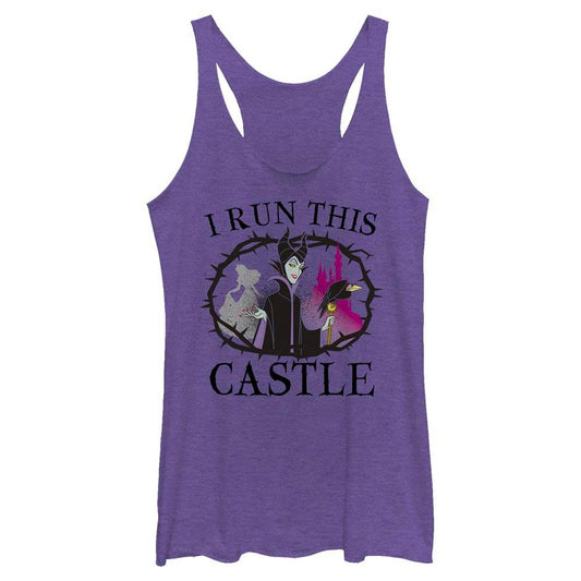 Junior's Disney I Run This Castle Tank Top - MARVEL PRODUCTS AND MORE