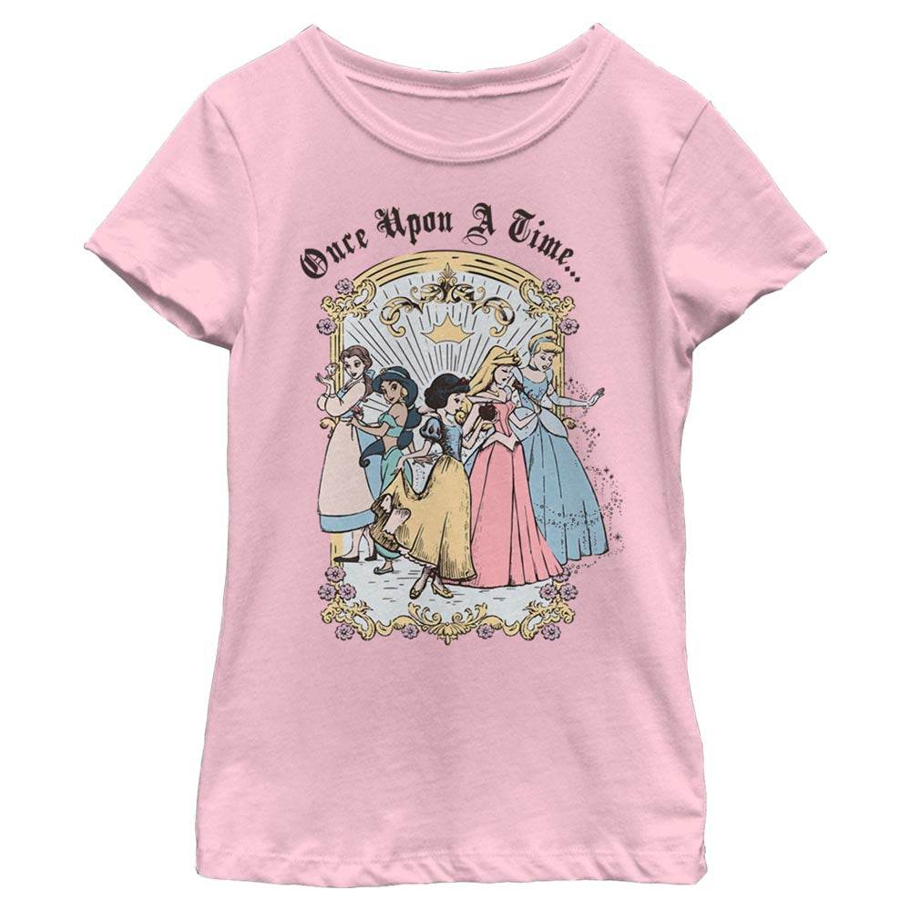 Girl's Disney Vintage Princess Group T-Shirt - MARVEL PRODUCTS AND MORE