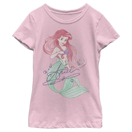 Girl's Disney Signed Ariel T-Shirt - MARVEL PRODUCTS AND MORE