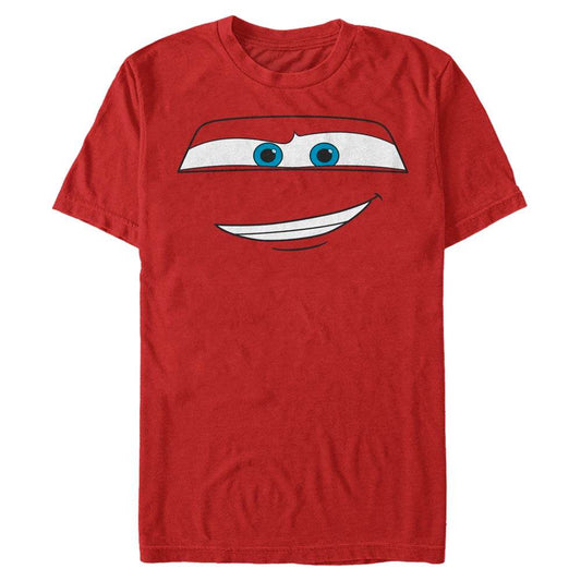 Men's Pixar McQueen Big Face T-Shirt - MARVEL PRODUCTS AND MORE