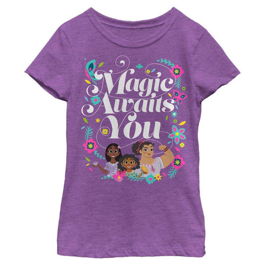 Girl's Disney Magic Awaits T-Shirt - MARVEL PRODUCTS AND MORE