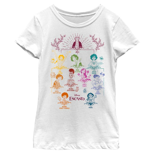 Girl's Disney Doodle Family Tree T-Shirt - MARVEL PRODUCTS AND MORE