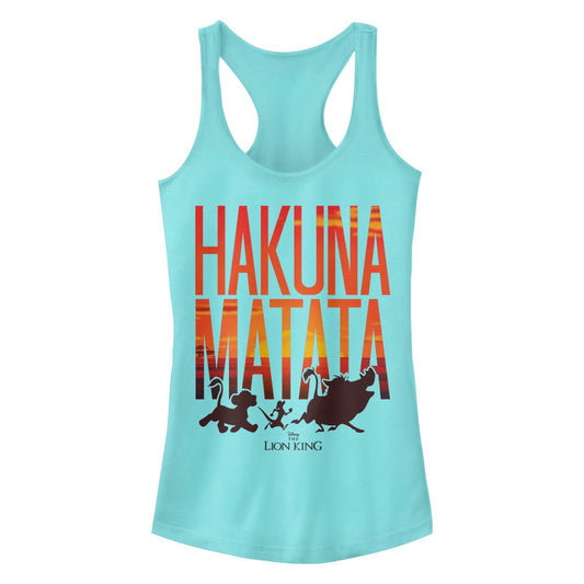 Junior's Disney Sunset Matata Tank Top - MARVEL PRODUCTS AND MORE