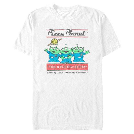 Men's Disney Pizza Planet Surf T-Shirt - MARVEL PRODUCTS AND MORE