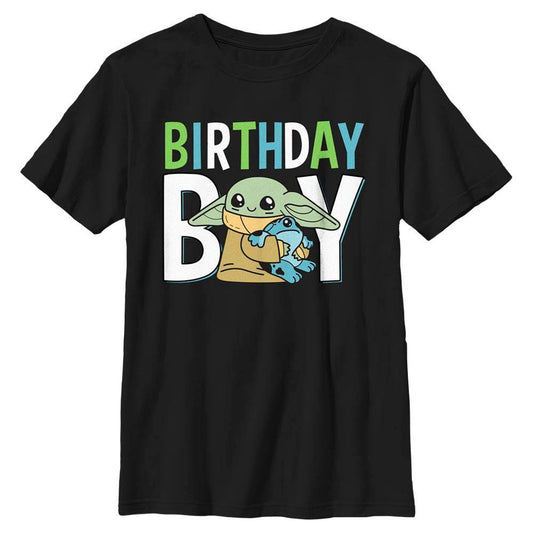 Boy's Star Wars Grogu Bday Boy T-Shirt - MARVEL PRODUCTS AND MORE