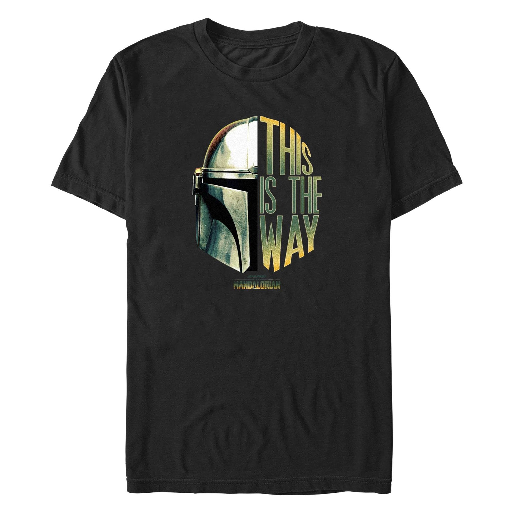 Men's Star Wars THE WAY HELMET T-Shirt - MARVEL PRODUCTS AND MORE
