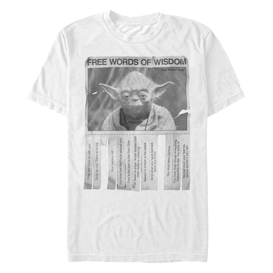 Men's Star Wars Words of Wisdom T-Shirt - MARVEL PRODUCTS AND MORE