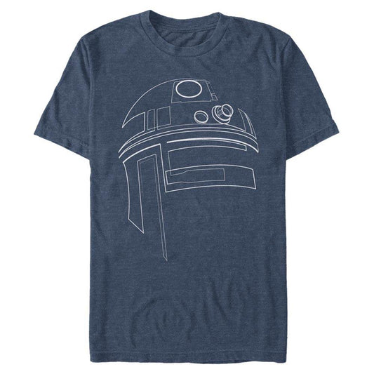 Men's Star Wars R2-D2 Outline T-Shirt - MARVEL PRODUCTS AND MORE