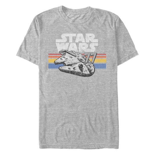 Men's Star Wars Vintage Falcon Stripes T-Shirt - MARVEL PRODUCTS AND MORE