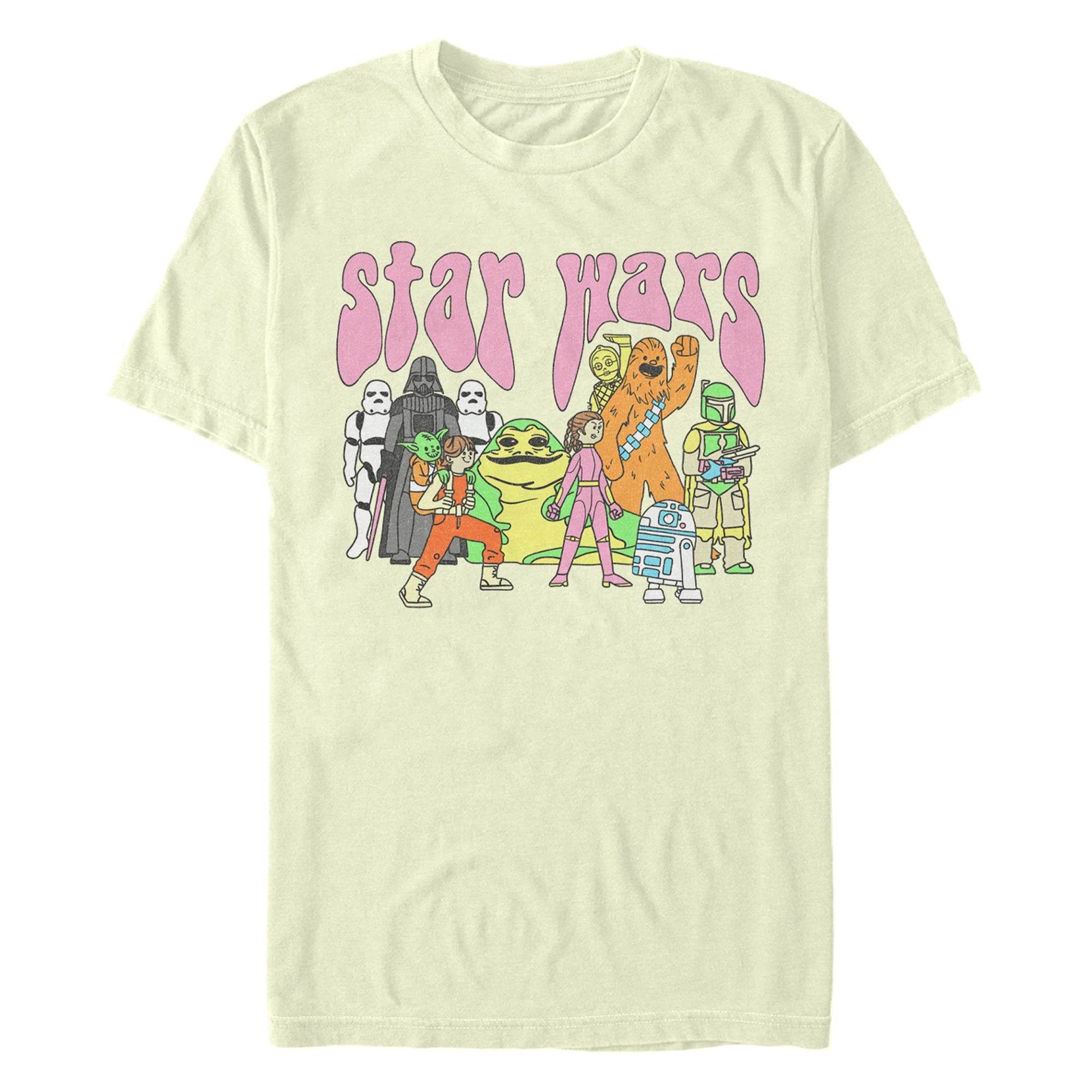 Men's Star Wars Psychedelic Characters T-Shirt - MARVEL PRODUCTS AND MORE