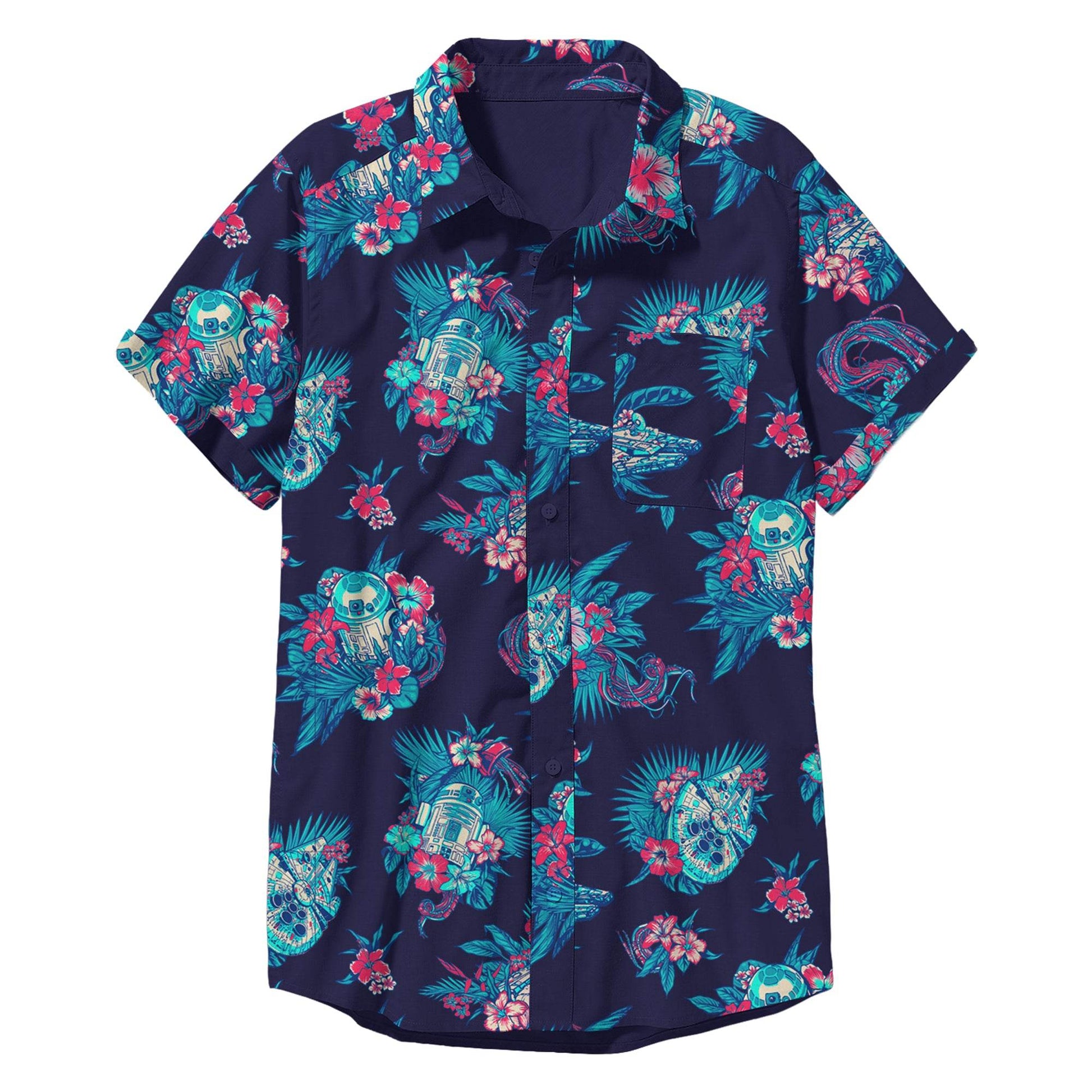 Men's Star Wars Pulled Cords Button Up Woven - MARVEL PRODUCTS AND MORE