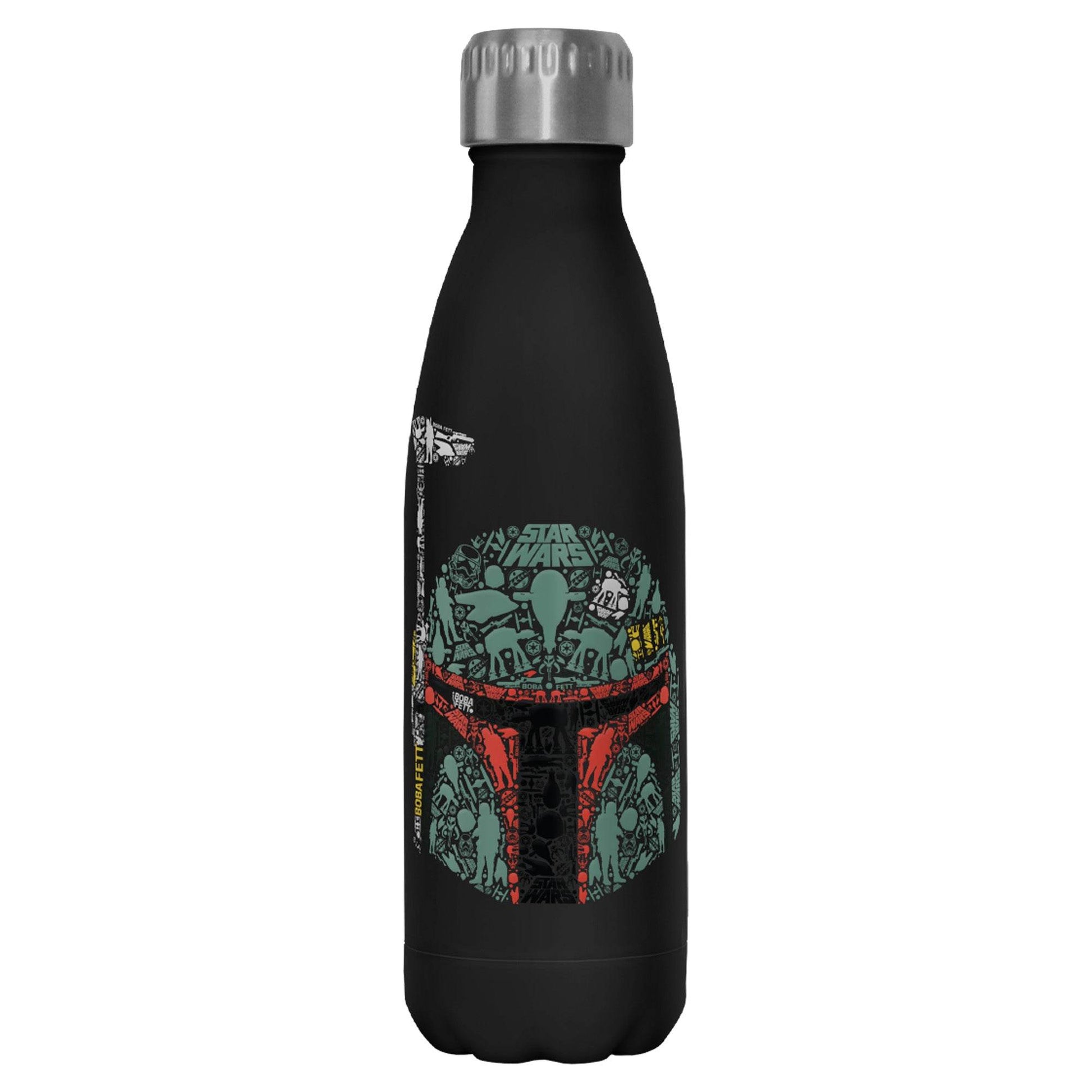Drinkware Star Wars Boba Icons 17oz Stainless Steel Bottle - MARVEL PRODUCTS AND MORE